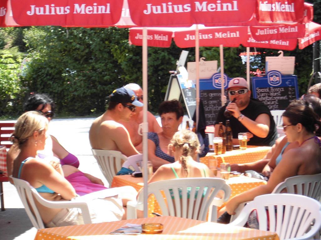 Ferienpension Garni Hubert Rigelnik Sankt Kanzian am Klopeiner See Exteriör bild
